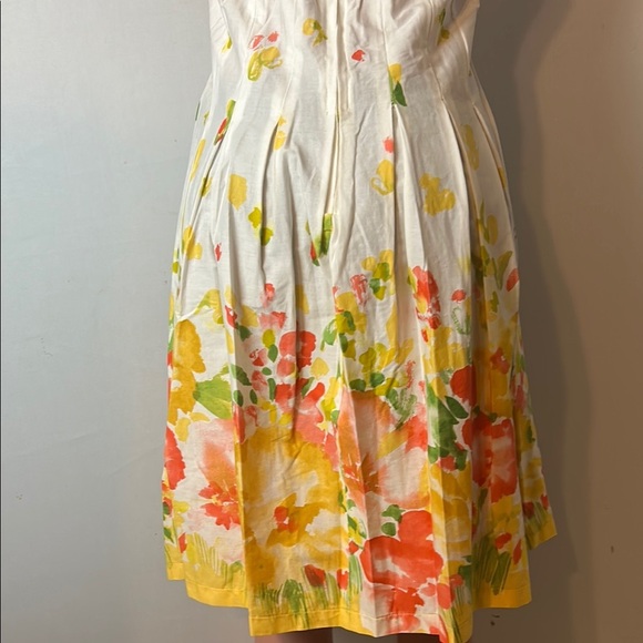 Madison Leigh Women’s Floral Fit & Flare Dress Elastic Back wide strap Size 10 - Picture 8 of 14